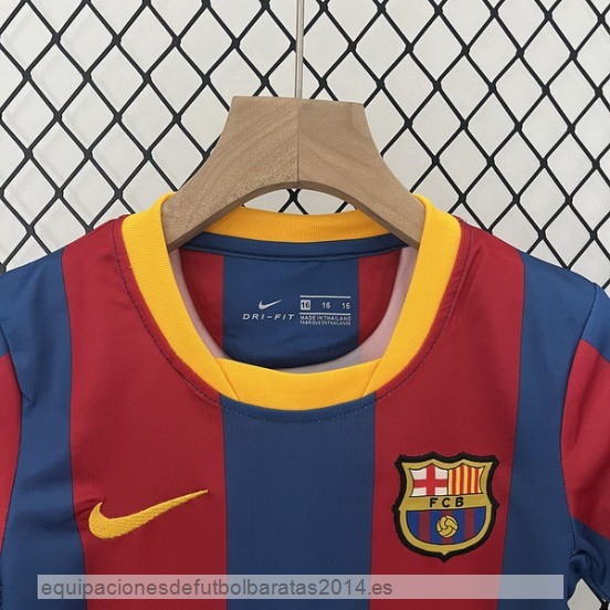 Nuevo 1ª Conjunto De Niños Barcelona Retro 2010 2011 Rojo Azul Baratas